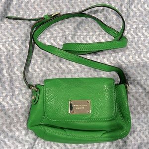 Kelly Green Michael Kors Leather Crossbody